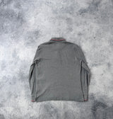 Moncler grey L/S polo shirt