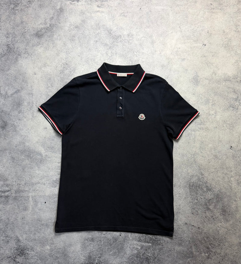 Moncler navy polo shirt