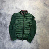 Moncler green tricot cardigan