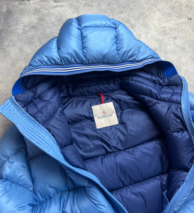 Moncler Jeanbart giubbotto light blue jacket