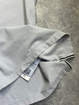 Stone island light grey polo shirt
