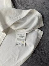 Moncler white polo shirt