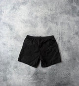 Moncler black swim shorts black logo