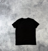 Moncler black double logo tee