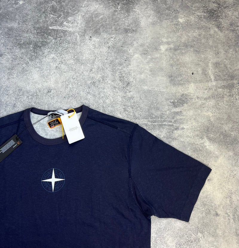 Stone island 2020 navy blue compass tee