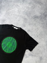 Stone island black & green graphic tee