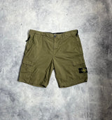 Stone island 2021 khaki green cargo shorts