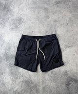 Moncler navy large logo swim shorts