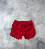 Moncler red swim shorts