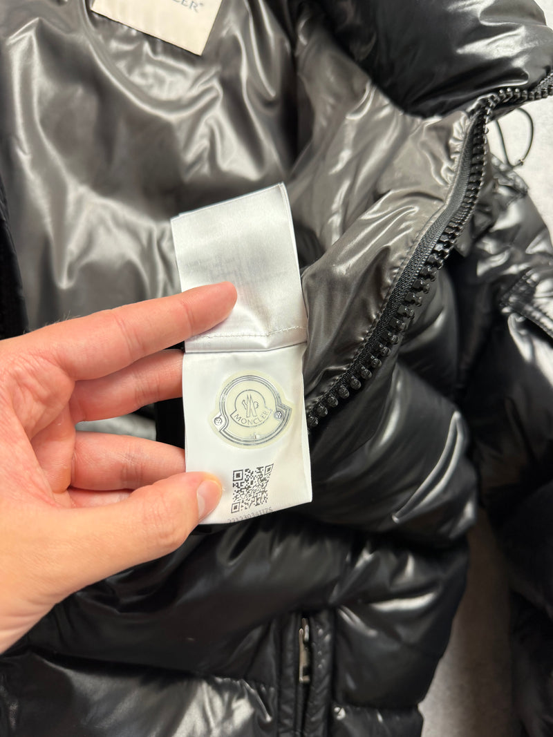 Moncler black maya giubbotto jacket