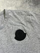 Moncler big logo grey tee