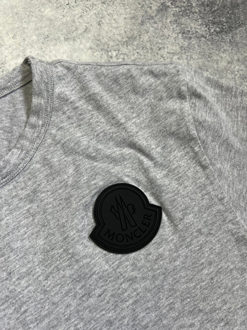 Moncler big logo grey tee