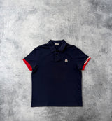 Moncler navy polo shirt