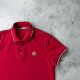 Moncler red polo shirt
