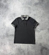 Moncler grey charcoal polo shirt