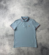 Moncler baby blue polo shirt