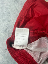 Moncler red swim shorts