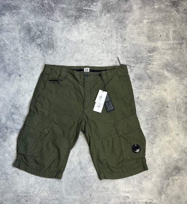 CP company khaki cargo shorts