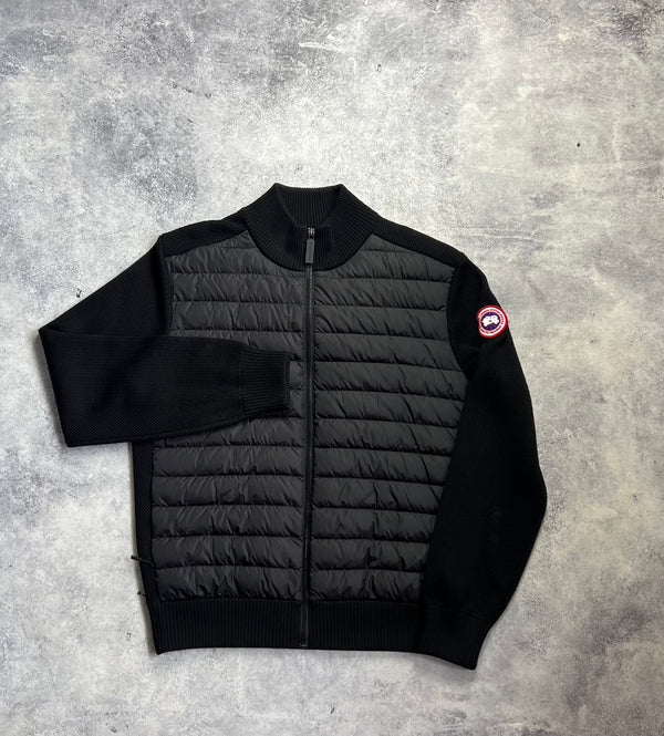 Canada goose black Hybridge knit jacket