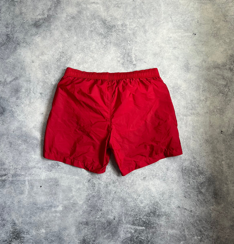 Moncler red swim shorts