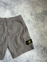 Stone island 2024 grey cargo shorts