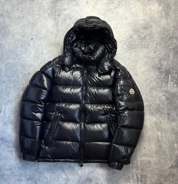 Moncler black maya giubbotto jacket