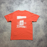 Stone island orange graphic tee