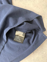 Prada navy blue polo shirt black badge