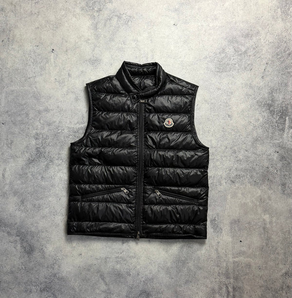 Moncler black GUI gilet