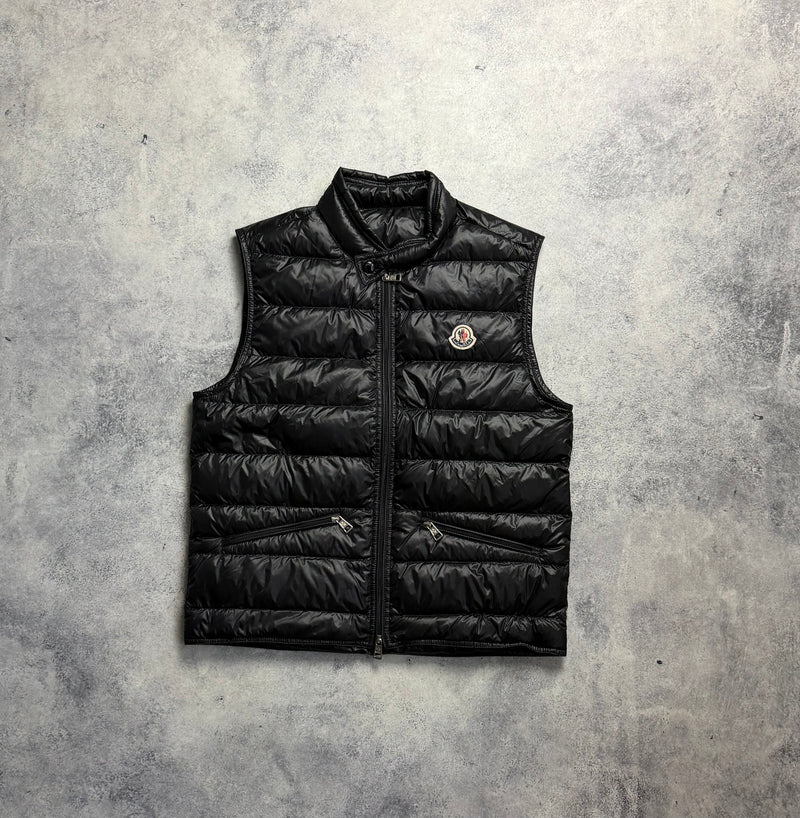 Moncler black GUI gilet