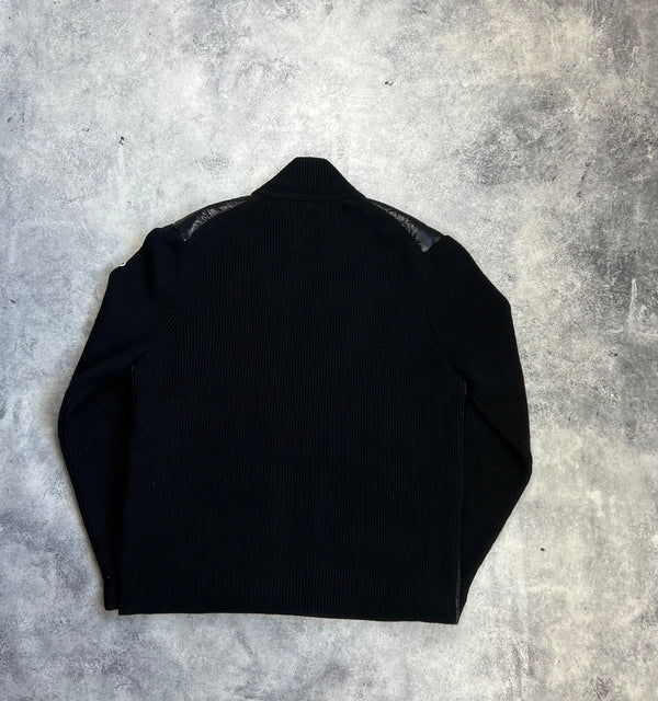 Moncler black Hybrid tricot cardigan