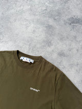 Off-white bricks arrow khaki tee