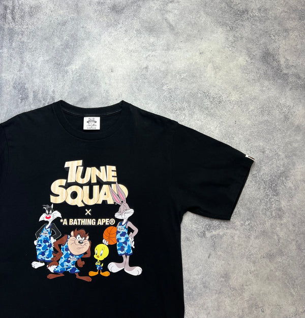 Bape x space jam tune squad black tee