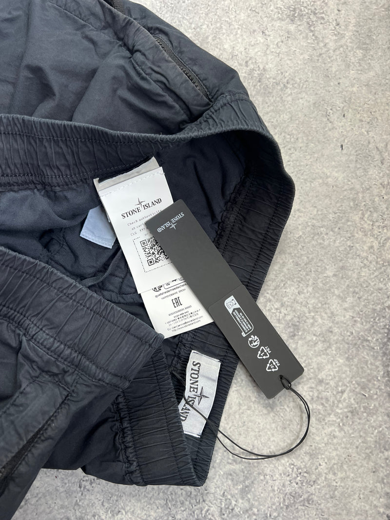 Stone island navy cuffed cargo trousers