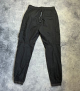 Stone island charcoal grey cuffed cargo trousers