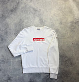 Moncler maglia girocollo white jumper