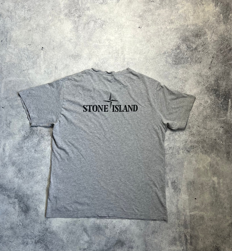 Stone island 2018 grey graphic tee