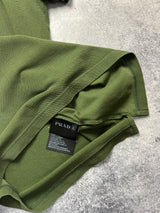 Prada khaki polo shirt