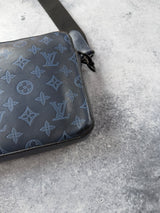 Louis Vuitton blue shadow monogram duo messenger