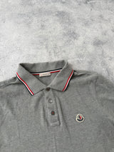 Moncler grey polo shirt
