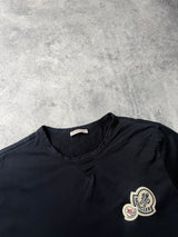 Moncler navy double logo tee