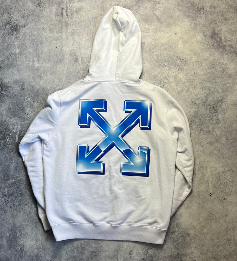 Off-white metal arrow white hoodie