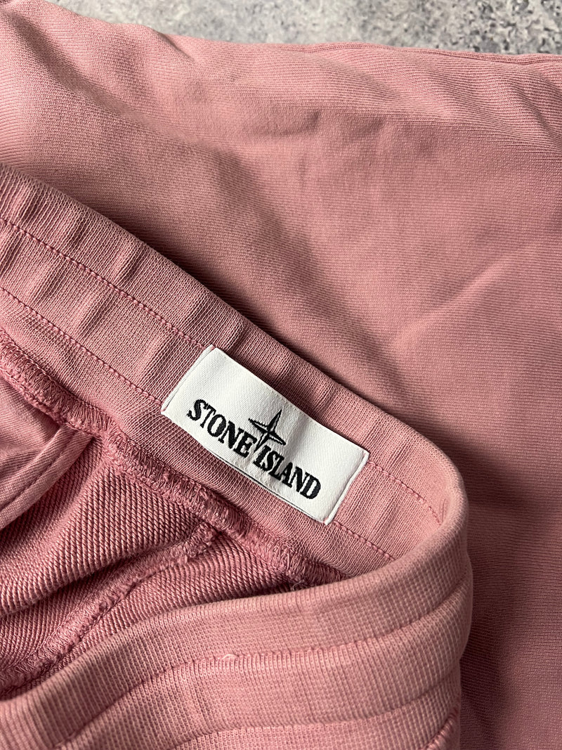 Stone island light pink cotton shorts