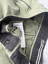 Stone island SS20 tela cargo shorts olive green