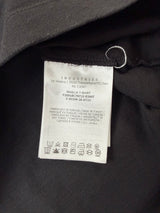 Moncler black graphic tee with arm logo