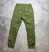 Stone island khaki cuffed cargo trousers