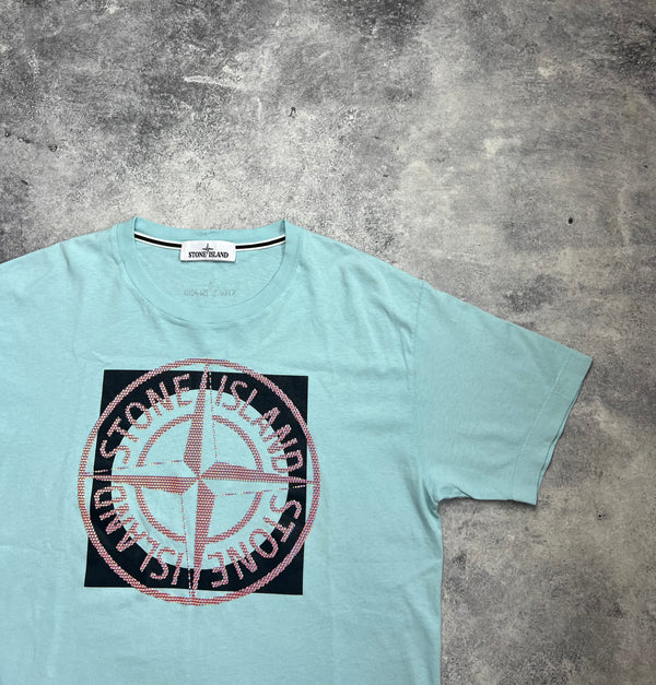Stone island 2022 baby blue tee