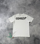 Off-white blur logo white tee