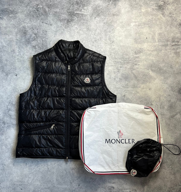 Moncler black GUI gilet