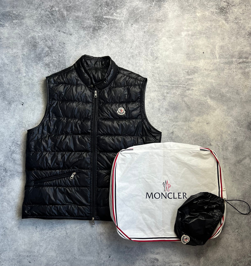 Moncler black GUI gilet